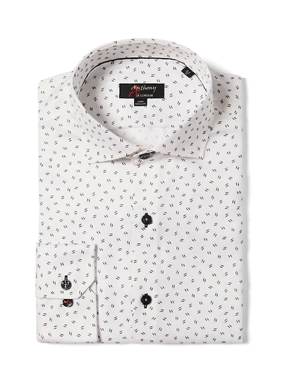 Chemise sans repassage à motif de bobines