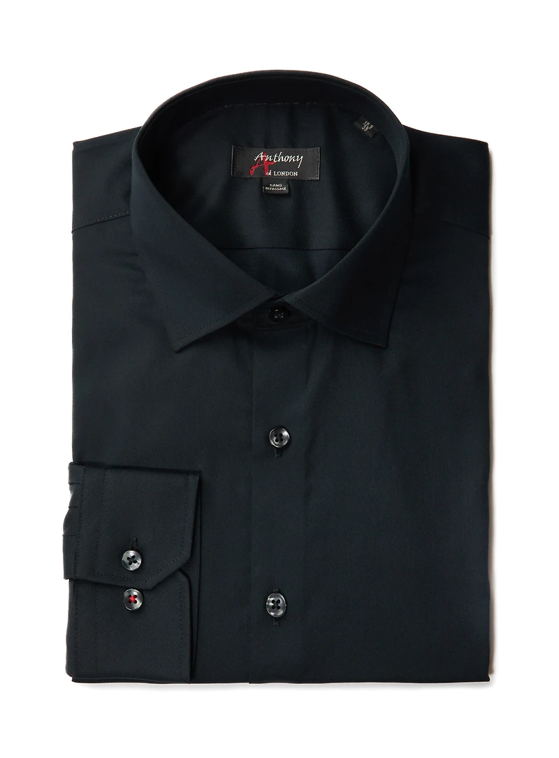 Chemise unie sans repassage