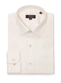 Chemise sans repassage en sergé uni