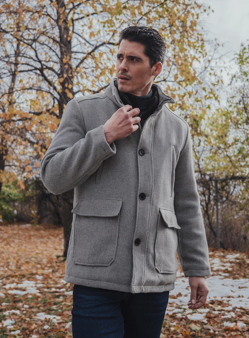 Solid Wool Coat