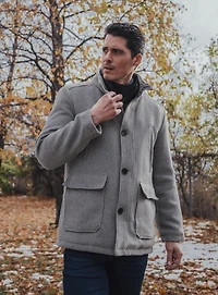Solid Wool Coat