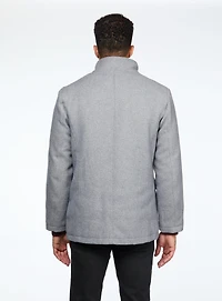 Manteau uni en laine