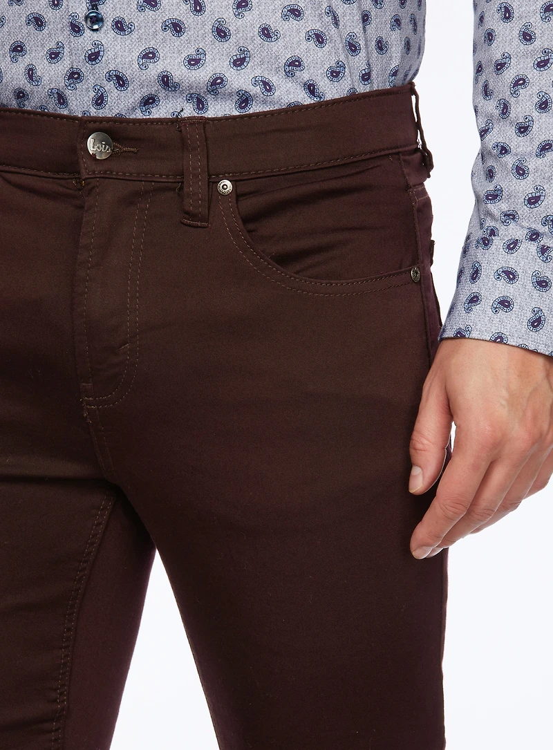 Chino en coton extensible 'Brad Slim'