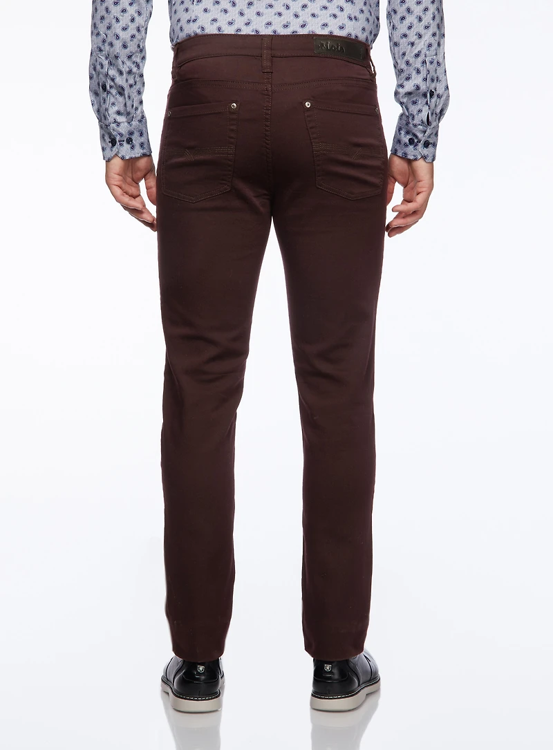 Chino en coton extensible 'Brad Slim'