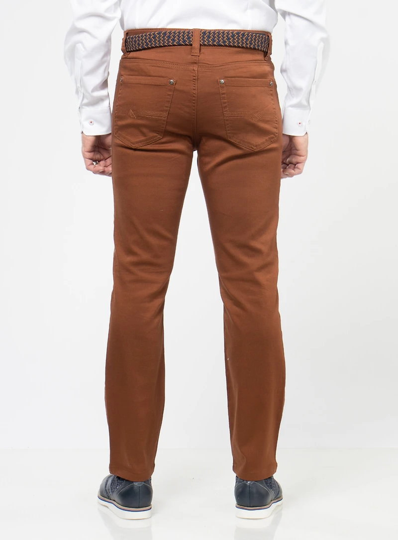 Chino en coton extensible 'Brad Slim'