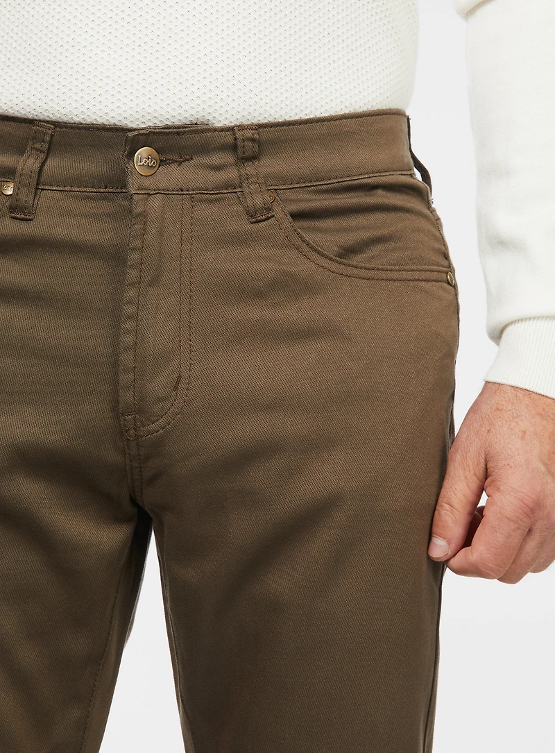 Chino en sergé 'Brad Slim'
