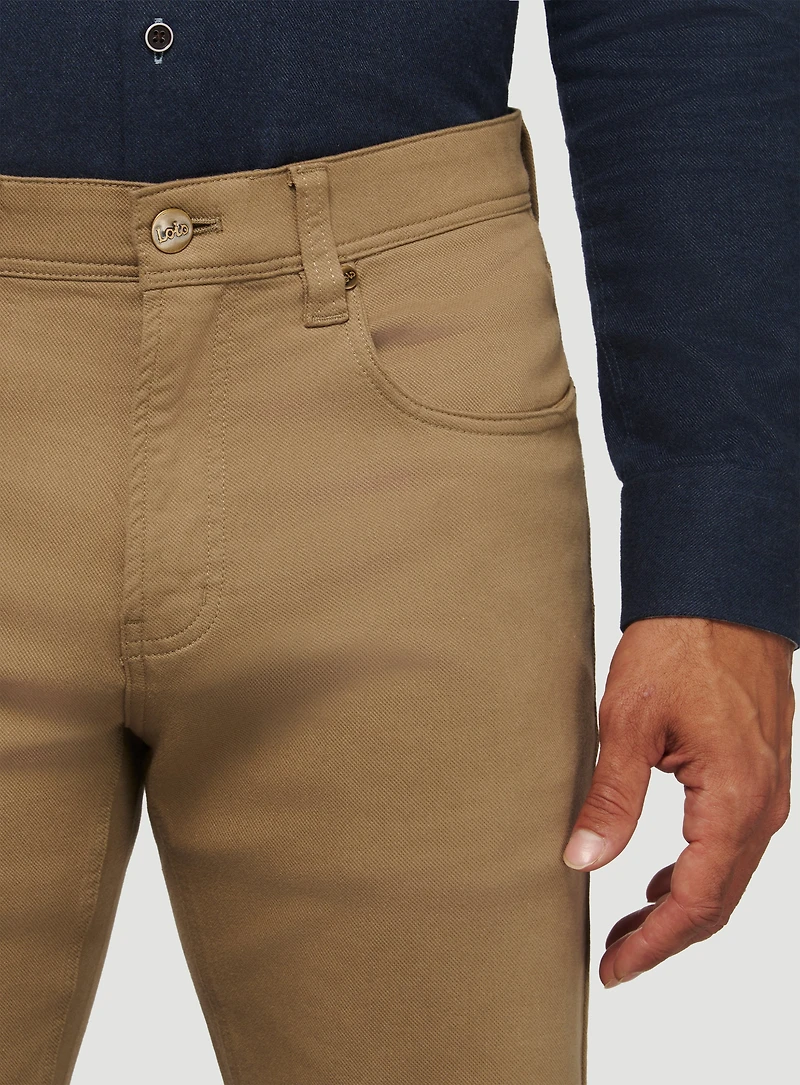 Chino à micro texture 'Brad Slim'