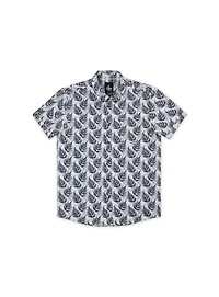 Chemise noire à motif