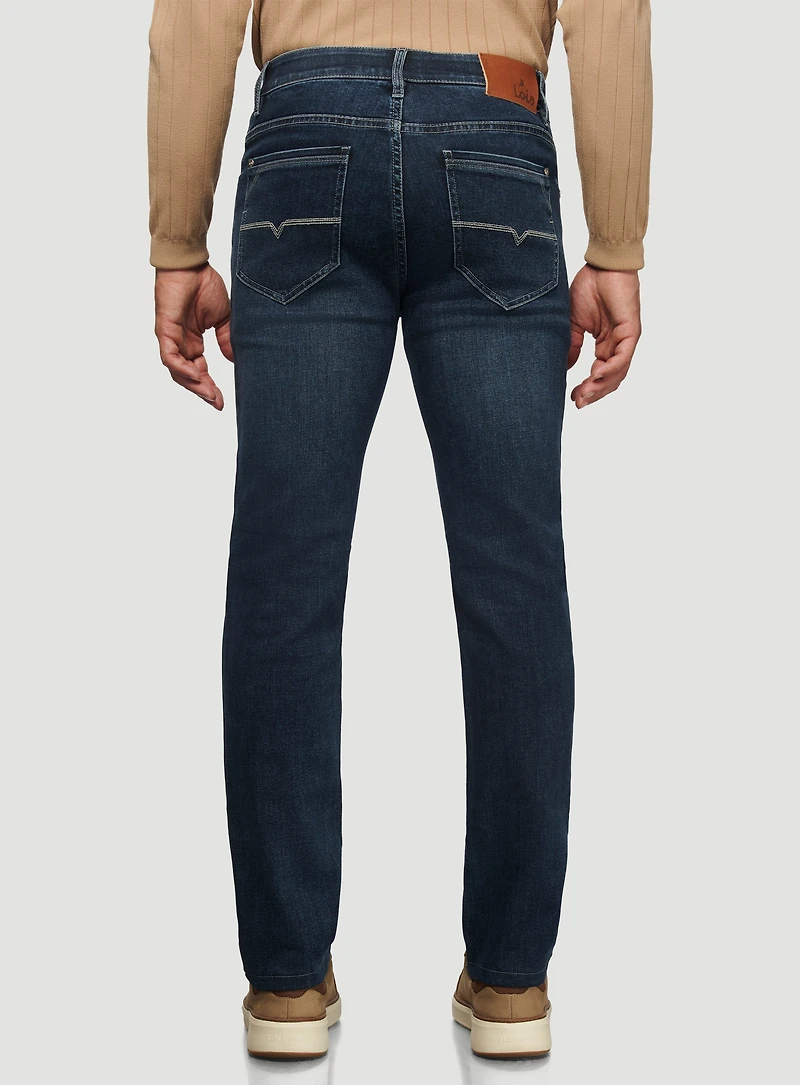 Jeans bleu darkstone 'Peter Slim'