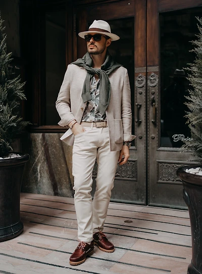 Chino 'Peter Slim' en sergé doux
