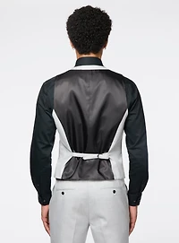 Veste gris à faux uni