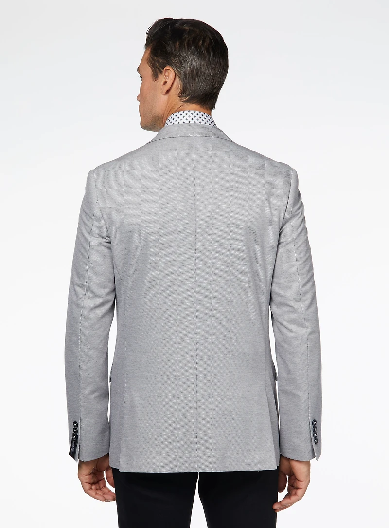 Veston gris texturé