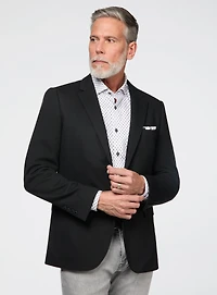 Veston en tricot gauffré noir