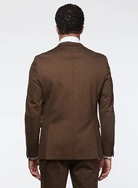 Cognac Stretch Knit Suit