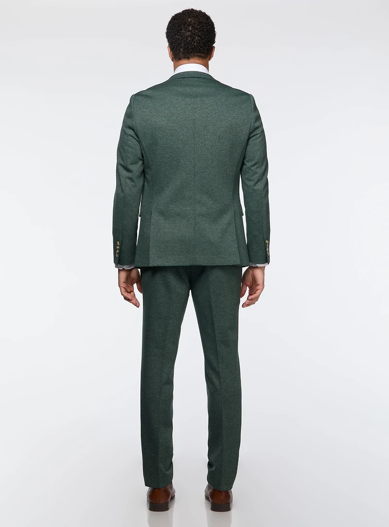 Complet vert en tricot extensible