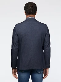 Micro Textured Navy Sport Jacket