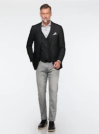 Veston noir chiné