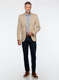Beige Micro Textured Sport Jacket