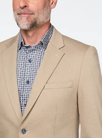 Beige Micro Textured Sport Jacket