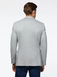 Veston en tricot bleu pâle