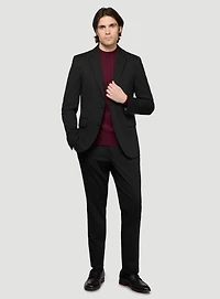 Complet noir en tricot extensible
