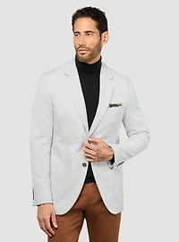 Veston en tricot texturé gris