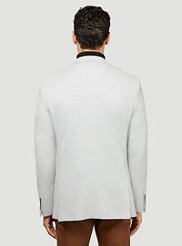Veston en tricot texturé gris