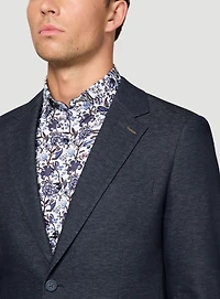 Veston bleu marine à motif discret