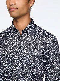 Circle Pattern Microfiber Shirt