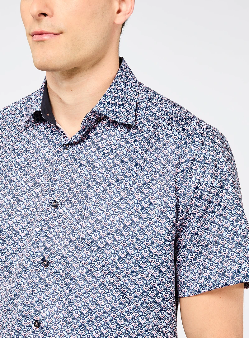 Chemise à motif de tulipes