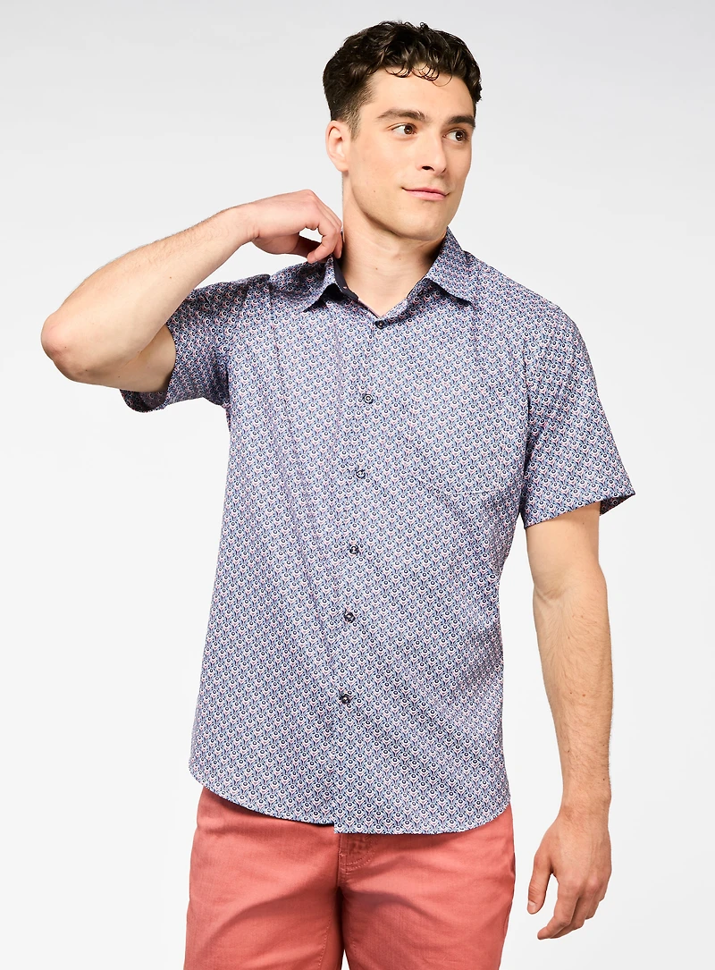 Tulip-Print Shirt
