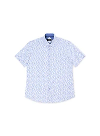 Chemise à motif de bourgeons