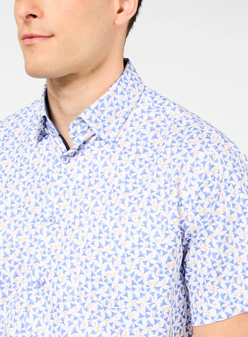 Chemise à motif de bourgeons