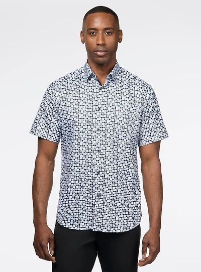 Chemise à motif de tuiles