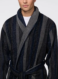 Robe de chambre à motif chevrons