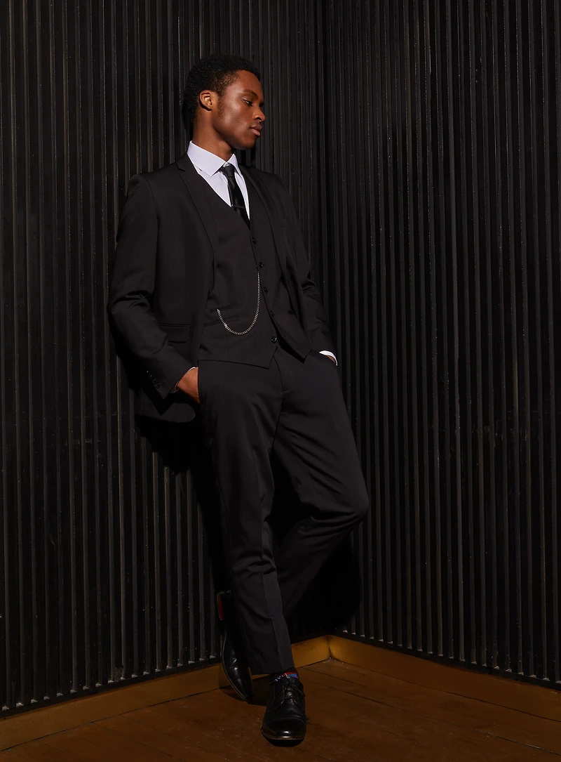 Complet noir uni
