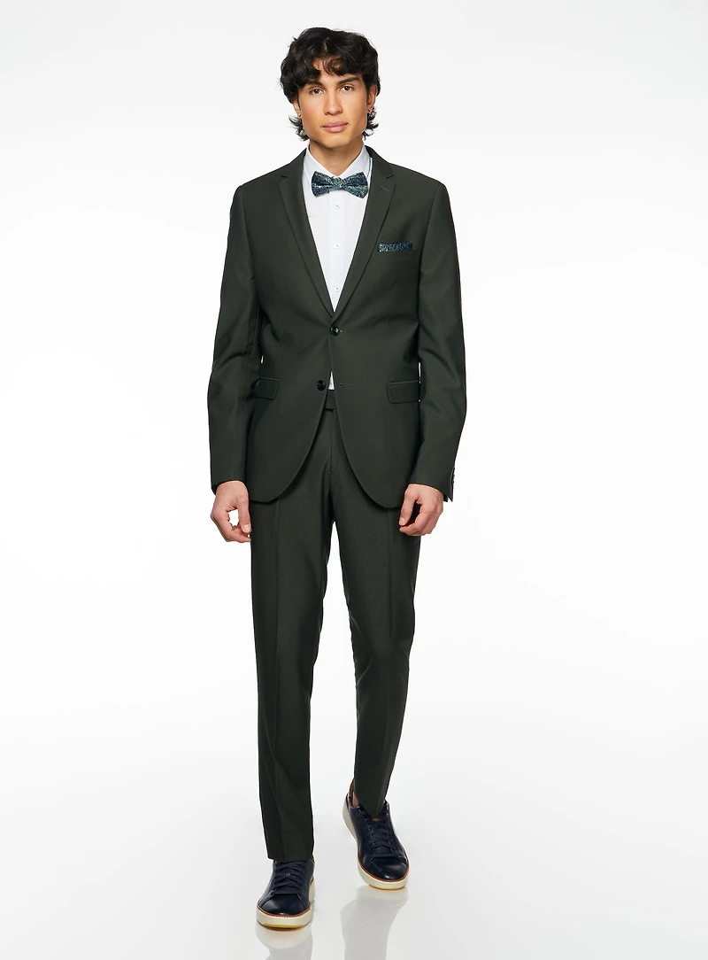 Complet vert à micro pois