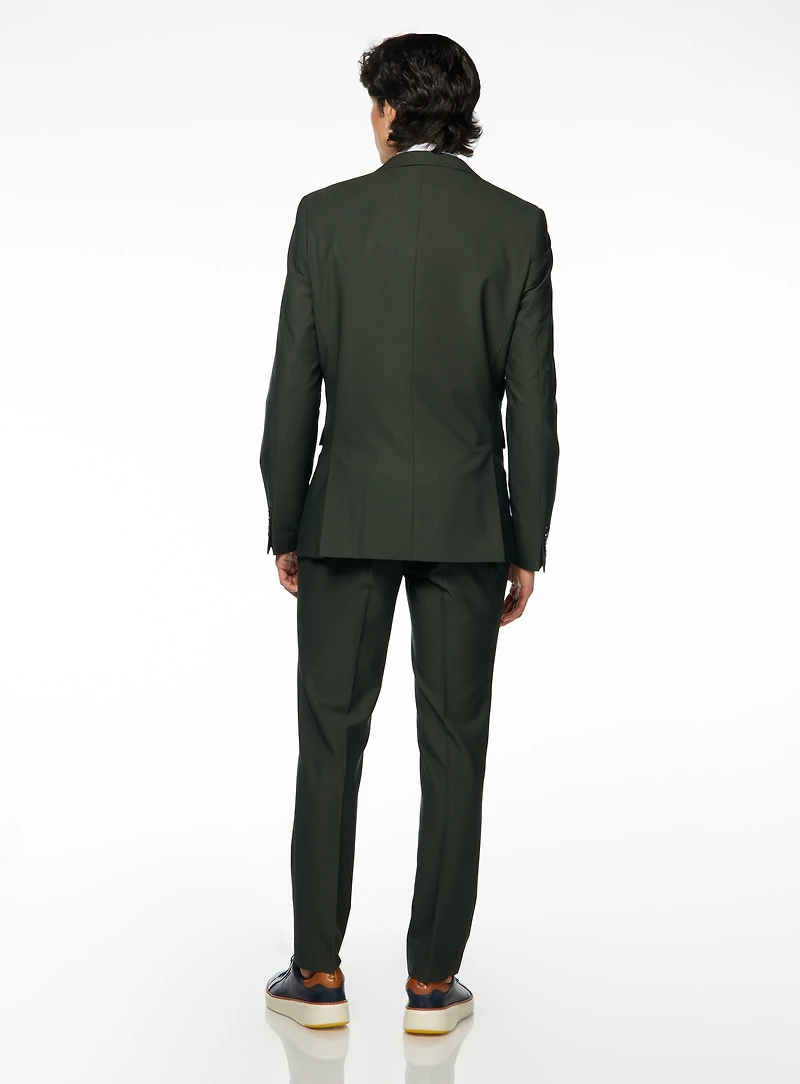 Complet vert à micro pois