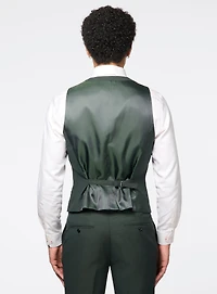 Veste verte à micro pois