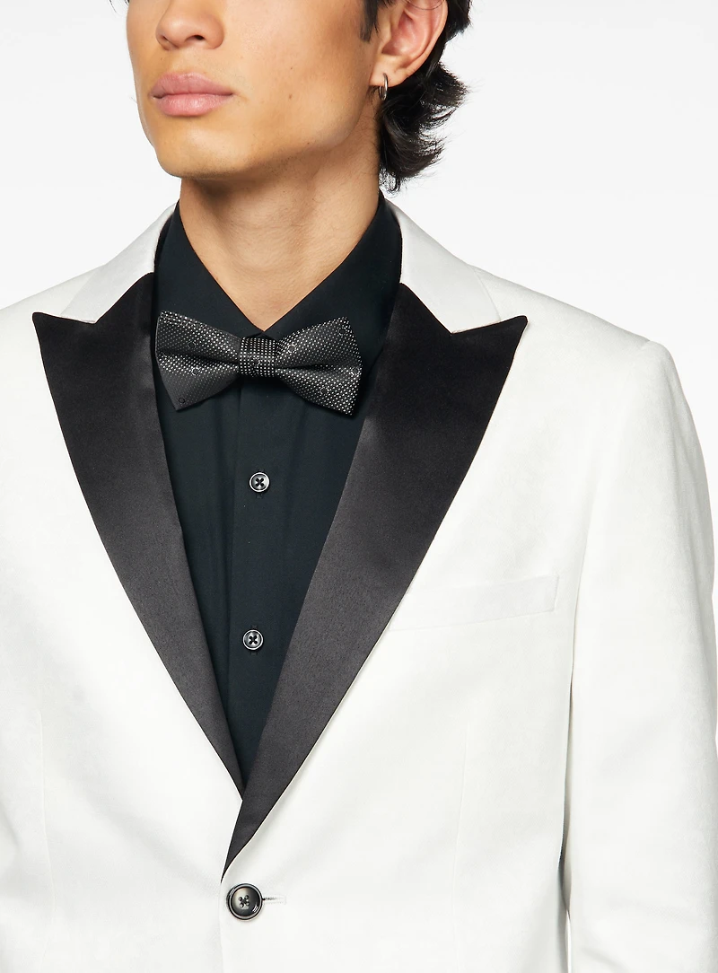 Complet tuxedo blanc