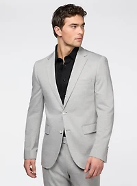 Complet gris en tricot extensible