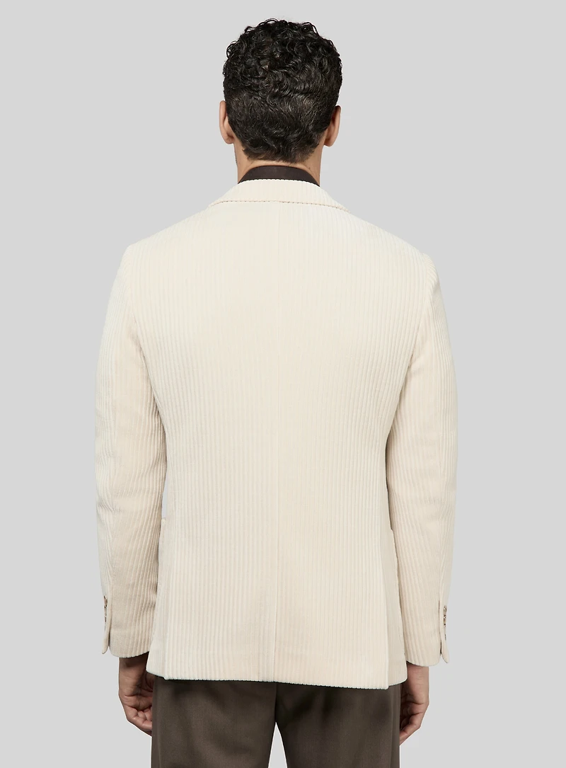 Veston beige en velours