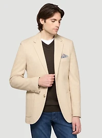Veston beige à effet brossé