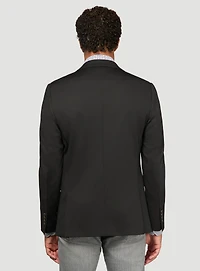 Veston noir en tricot texturé