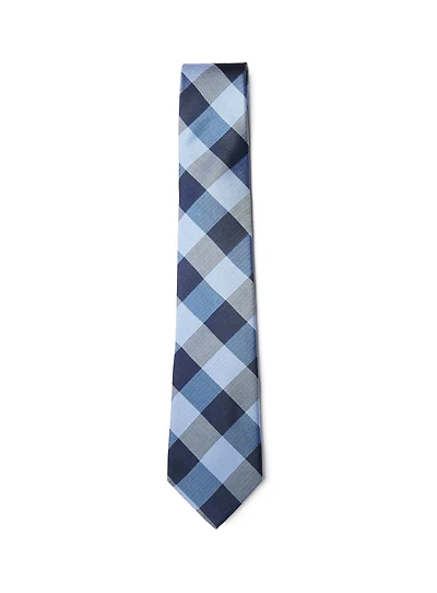 Blue Checkered Tie
