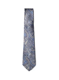 Cravate beige paisley