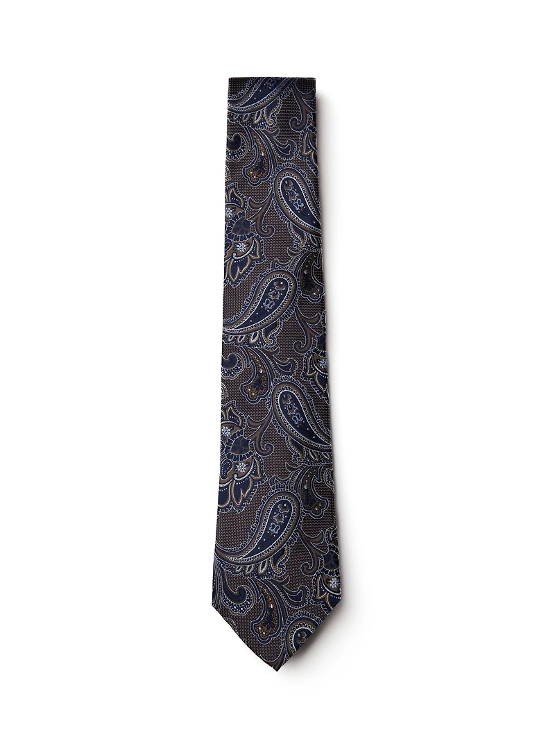 Brown Paisley Tie