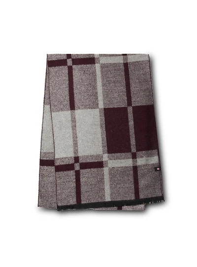 Foulard bourgogne à carreaux