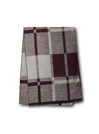 Burgundy Plaid Scarf