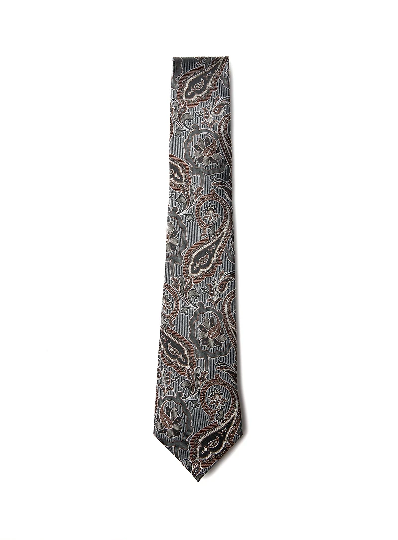 Brown Paisley Tie